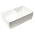 thumbnail image 7 of ALFI brand ABFS3320D-BM Black Matte Workstation 33" x 20" Double Bowl Step Rim Fireclay Farm Sink with Accessories, 7 of 7