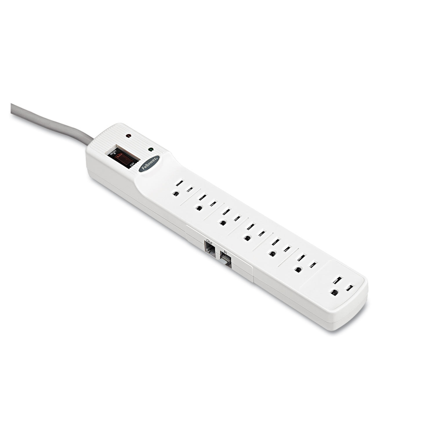 Advanced Computer Series Surge Protector, 7 Outlets, 6 ft Cord, 1000