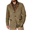 thumbnail image 3 of WILLBEST Men and Qomen Heavy Industry Vintage Work Jacket Retro American Casual Jacket, 3 of 4