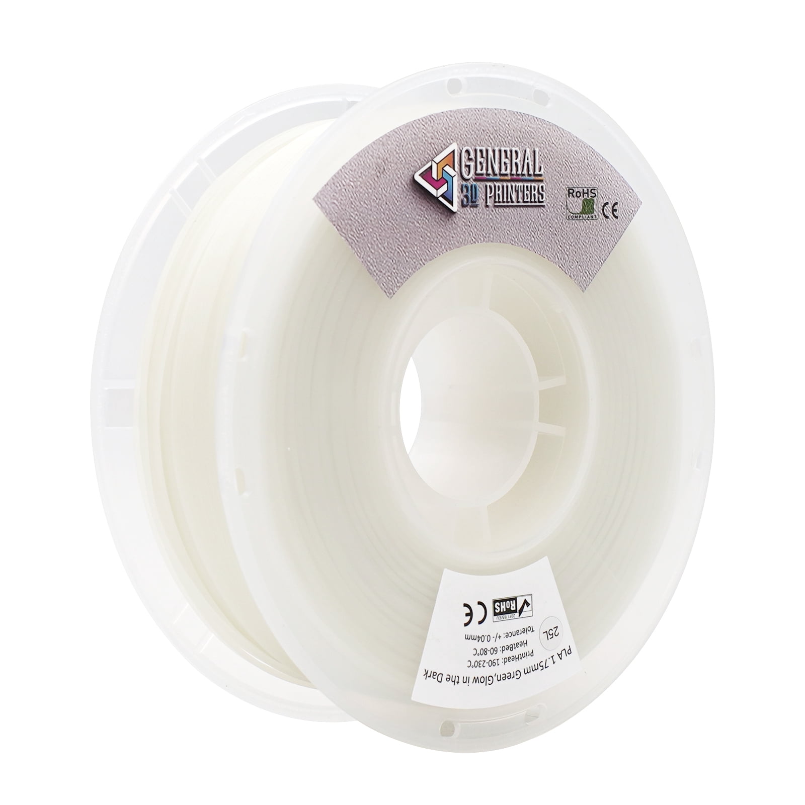 PLA Glow in Dark Filament 1.75mm, 1kg (Green)
