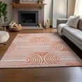thumbnail image 6 of Addison Rugs Mayfield Washable Contemporary Art Deco Salmon Rectangle Rug, 2'6" x 3'10", 6 of 6