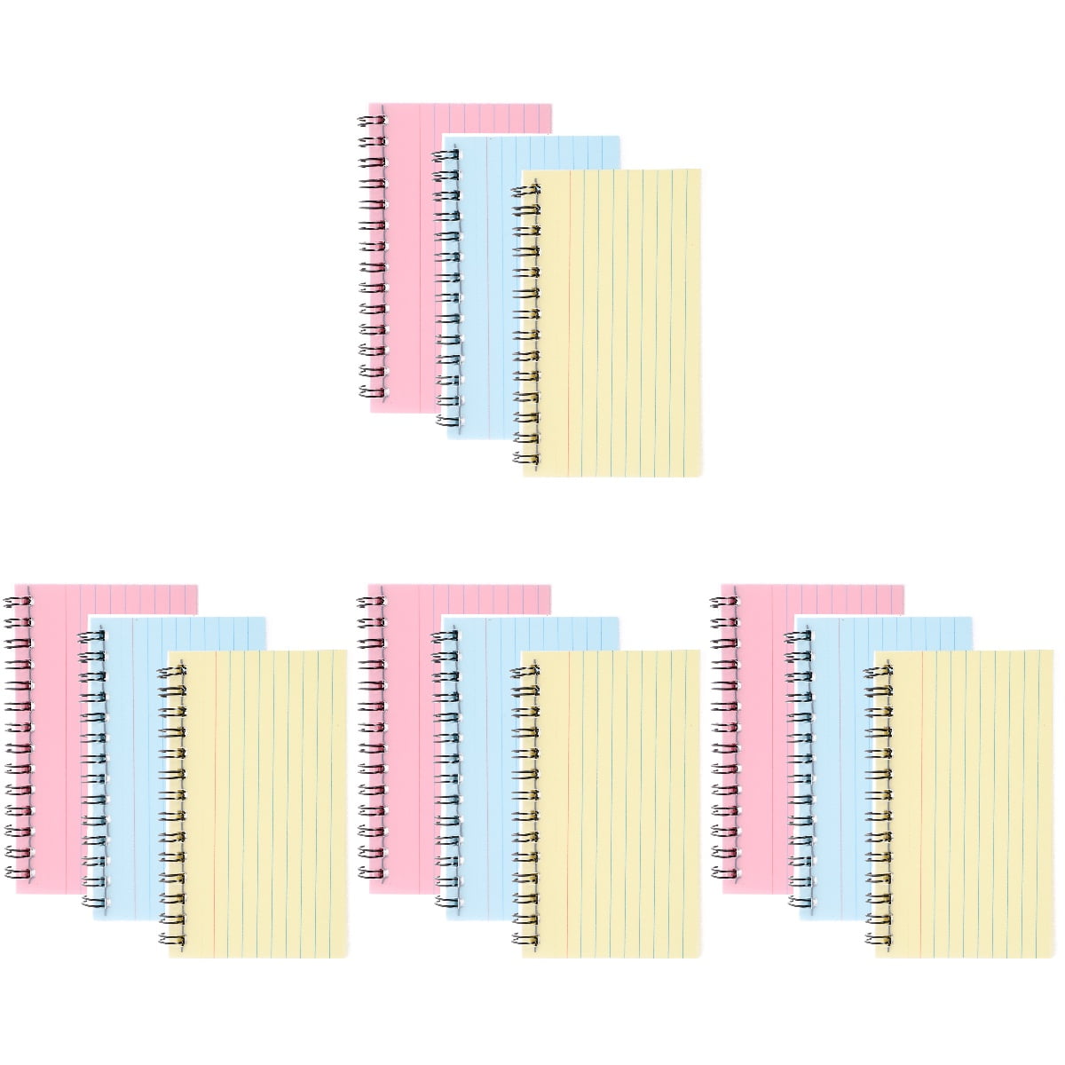 HOMEMAXS 12 pcs  Index Cards Mini Spiral Notepads Mini Spiral Notebooks Office Memo Notepads