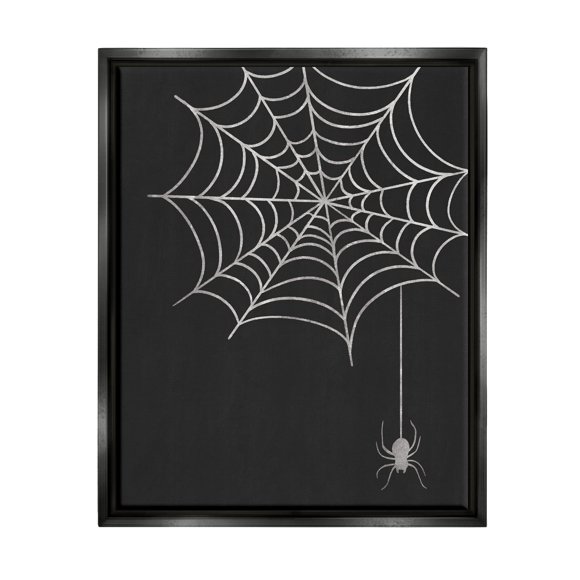 Stupell Industries Dangling Spider Web Insect Floating Framed Wall Art, Design by Taylor Shannon Designs