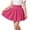 Hot Pink, variant on Loopsun Toddler Girls Ribbed Skirts 5 to 16 Years Solid Elastic Waist Shorts Liner Casual Sports Skirts
