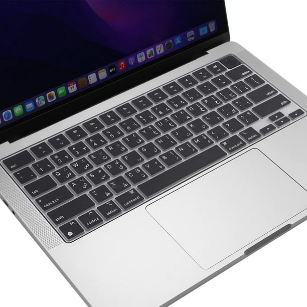 Peau de couverture de clavier arabe ProElife pour MacBook Air 2022