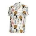 thumbnail image 2 of Balery Hand Drawn Animals Printed Men’s Short Sleeve Polo Shirt, Midweight Men's Shirt,Golf Polo shirts -Large, 2 of 9