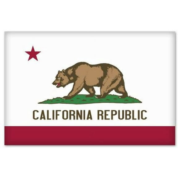 California State Flag car Bumper Sticker Decal 5" x 4"