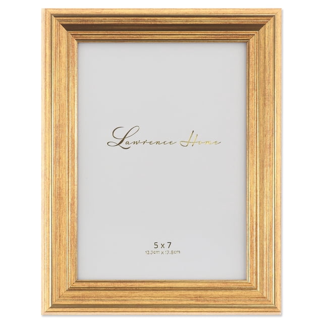 Marco para fotos Lawrence Frames Sutter, oro bruñido, 5 x 7 cm
