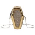 thumbnail image 1 of Bolsa cruzado con forma de ataúd monedero elegante con diamantes de imitación sencillo e informal para fiesta Ehuebsd Para Estrenar, 1 of 9