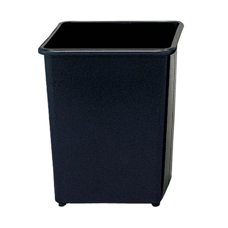- Square Wastebasket in Black - Set of 3