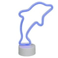 thumbnail image 3 of 10.25" Blue Dolphin LED Neon Style Table Sign, 3 of 7