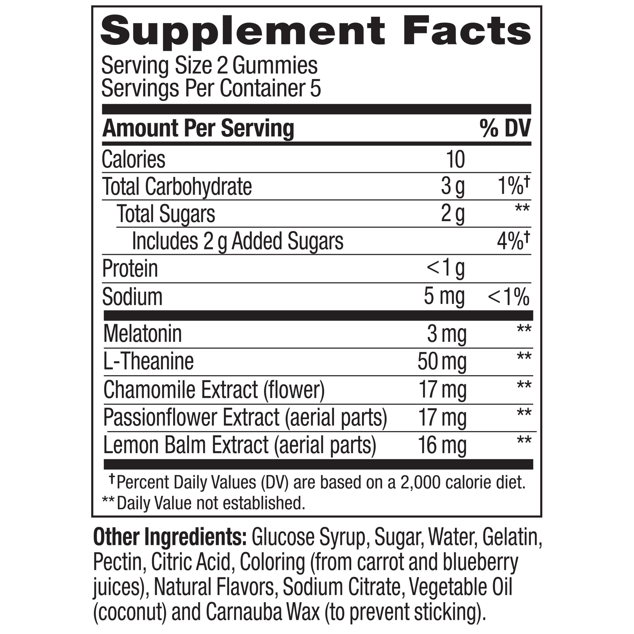 OLLY Sleep Gummy Supplement, 3mg Melatonin, L-Theanine, Chamomile, Blackberry Zen Flavor, 10 Ct