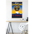 thumbnail image 5 of NBA Denver Nuggets - 2023 NBA Finals Team Logo Wall Poster with Magnetic Frame, 22.375" x 34", 5 of 5
