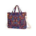 thumbnail image 7 of FORMRS Womens Corduroy Tote Bag Crossbody Shoulder Handbag with Pocket, Red Geometric Eagle, 7 of 7