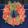 thumbnail image 3 of Godderr Autumn Color Door Hanging Wreath Large Hydrangea Grapevine Wreath Year Round Wreath Spring Summer Wreath Front Door Wreath, 3 of 5