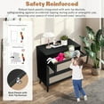 thumbnail image 3 of Segmart Black 3 Dresser for Bedroom with 3 Drawers, Rattan Modern Closet Dressers, Chest of Drawers with Golden Handles, for Bedroom, Living Room, Hallway, 3 of 8