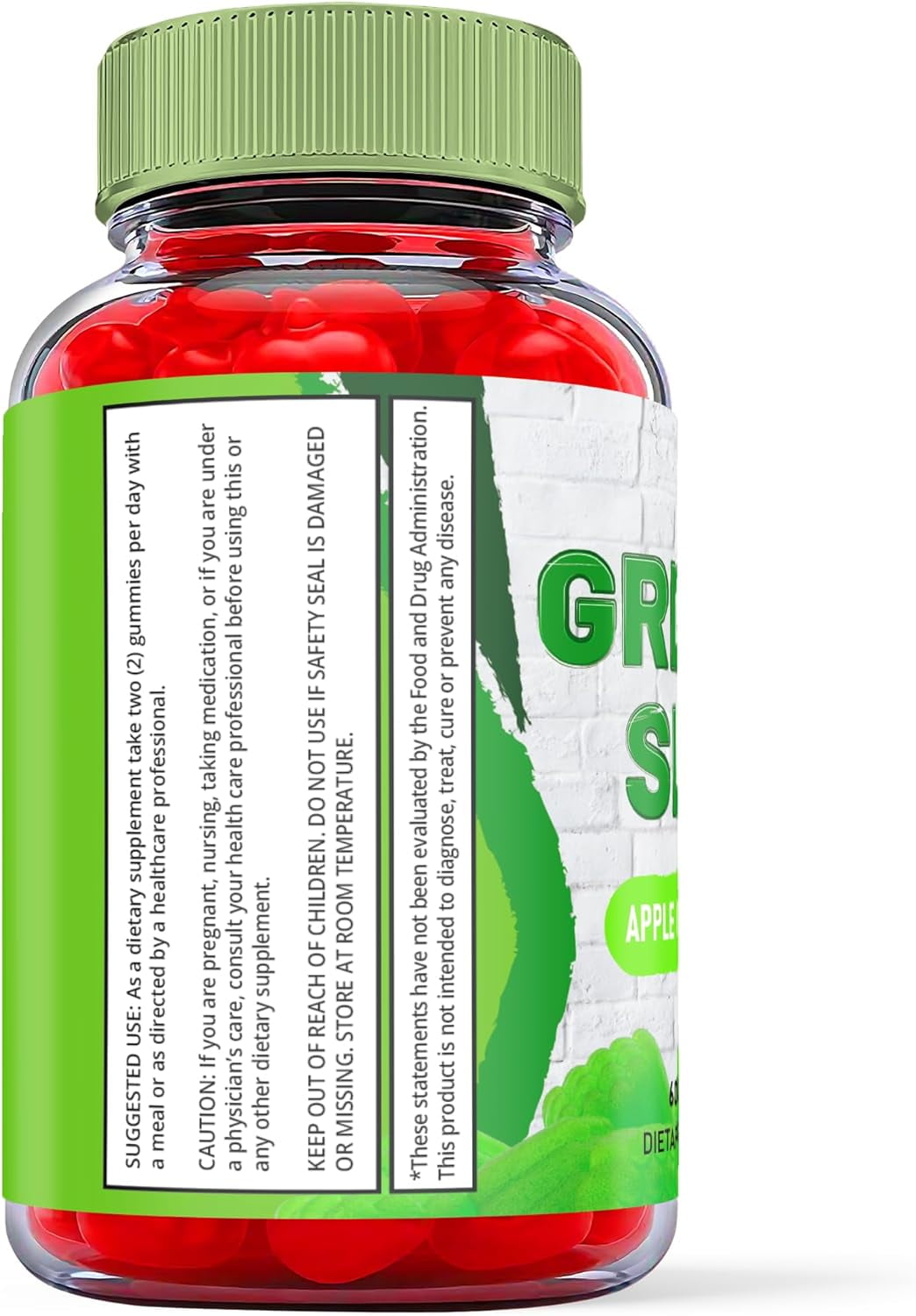 (2 Pack) Greeny Slim Keto ACV Gummies - Apple Cider Vinegar Supplement for Weight Loss - Energy & Focus Boosting Dietary Supplements for Weight Management & Metabolism - Fat Burn - 120 Gummies