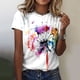 thumbnail image 2 of Blusa de manga corta de verano con cuello redondo para mujer a la moda, camisetas con estampado informal Fridja hjk3385, 2 of 4