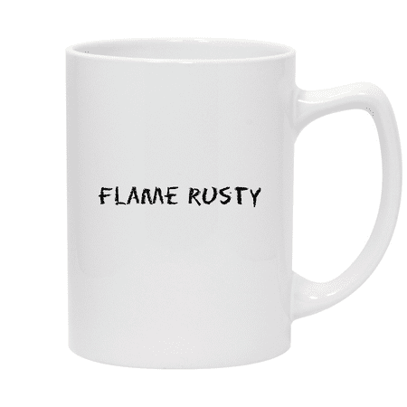 

Flame Rusty - 14oz Ceramic White Statesman Coffee Mug White