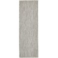 thumbnail image 1 of Unique Loom Solid Collection Casual Transitional Indoor and Outdoor Flatweave Runner Rug, 2' x 6', Light Gray/Gray, 1 of 1