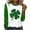 12 Green, variant on St Patricks Day Shirts Women, Long Sleeve Blouse, Crew Neck Shirt Tops Fashionable Womens St Patrick's Day Printed Round Neck Pullover Blouses Long Sleeved Casual Tops