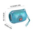 thumbnail image 3 of Portable Bluetooth Speaker, Wireless Speaker, IPX5 Waterproof, LED Lights, FM Radio, TF Card/AUX Support, 10H Playtime, 5W Bass, Outdoor Speaker, for Camping Beach Party, HD Sound, 3 of 6