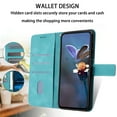 thumbnail image 6 of for Samsung Galaxy A13 5G Wallet Phone Case with Lanyard, PU Leather Phone Case with Credit Card Slot for Women Girls Shockproof Proyective Back Cover for Samsung Galaxy A13 5G, Green, 6 of 7