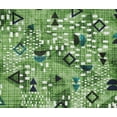 thumbnail image 4 of oneOone Cotton Flex Green Fabric Shapes Geometric Quilting Supplies Print Sewing Fabric By The Yard 40 Inch Wide, 4 of 4