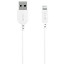 onn 3' Lightning to USB Charging and Data Cable, White