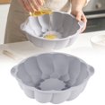 thumbnail image 2 of ZZYuan Molde Para Gelatina Grande, Shaped Silicone Cake Mold Non-Stick Baking Pan for Birthday Cheesecake Bread DIY, 10x3.5 Inch Gray, 2 of 5