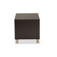 thumbnail image 4 of Baxton Studio Eckhart Modern and Contemporary Two-Tone Dark Brown and Oak Finished Wood Cat Litter Box Cover House, 4 of 7