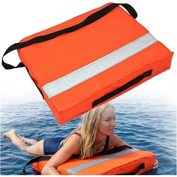 Throwable Boat Cushion Marine Safety Flotation Device High Buoyancy Floating Foam Cushion Waterproof Emergency Throwing Pad for Boating Kayak