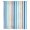 Brown Blue, variant on Teal Aqua Stripe Sheer Curtains 45 Inches Long, Gradient Geometric White Vertical Striped Light Filering Curtains, Breathable Simi Curtain Privacy Drapes for Kitchen Bathroom Small Window Treatment