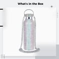 thumbnail image 5 of Bouteille d'Eau Bling en Strass - Bouteille d'Eau Isolée en Acier Inoxydable de Grande Capacité 25 oz avec Design Scintillant en Strass, Parfaite pour l'Hydratation Quotidienne, Durable et Facile à Transporter, 5 of 5