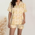 thumbnail image 4 of Women's Two Piece Outfits For Women Short Sleeve V Neck Shorts Set Swimsuits with Shorts for Women Bathing Bikini Suits Women Shorts Suits Girls Bikini Bottoms Bathing Suits with Short Bottoms Jag, 4 of 6