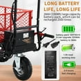 thumbnail image 2 of Harper & Bright Designs Wheelbarrow Utility Cart Electric Powered Cart 48V28Ah, 500W, Capacity 500lbs, Material Hauler, 1000lbs Towing, Flexible Operation, 2 of 12