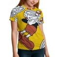 thumbnail image 3 of Cuphead T-Shirts for Boys Girls, Kids 3D Print Short Sleeve, Unisex Crew Neck Tee Shirts for Youth, 3 of 9