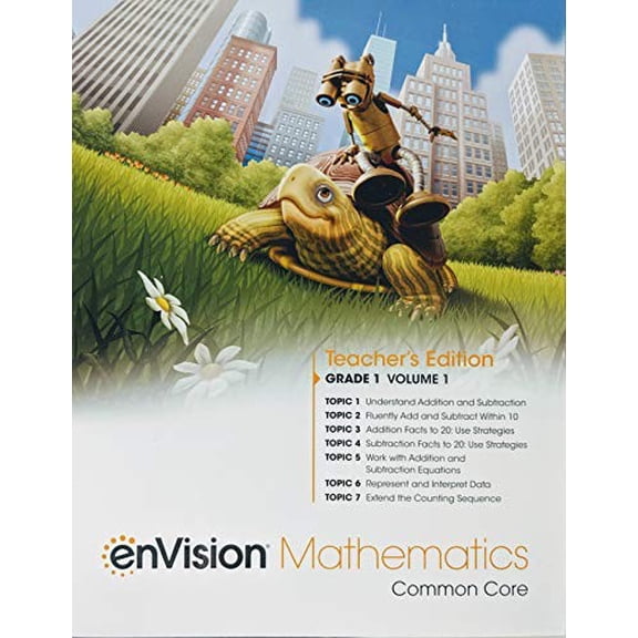 Pre-Owned enVision Mathematics Common Core, Grade 1 Volume 1 Teacher's Edition, Topics 1-7, Pub Year 2020, 9780134954813, 0134954815 Paperback