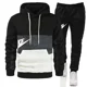 thumbnail image 2 of Nuevos chándales de moda para hombre, sudaderas con capucha, traje de otoño e invierno para hombre, suéter con capucha y pantalones deportivos, conjunto de dos piezas, ropa de hombre de talla grande, 2 of 4