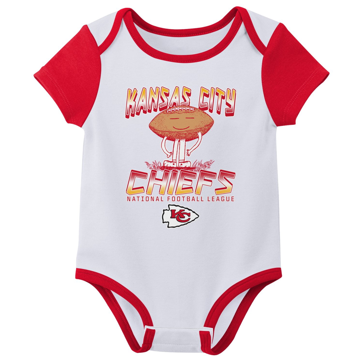 KANSAS CITY CHIEFS NFL Infant Boys 3 Pack Onesie Game Day Fan Apparel