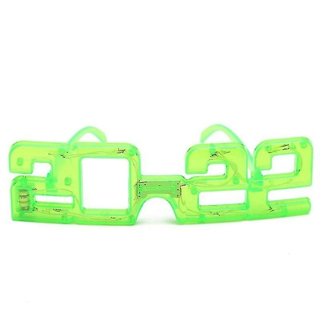 Ilumine la víspera de Año Nuevo de Navidad 2022 Gafas con flash LED Gafas para fiesta de graduación