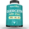 thumbnail image 2 of (2 pack) Nutrivein Quercetin with Zinc Vegan Capsules - Immune Support - 60 Count, 2 of 8