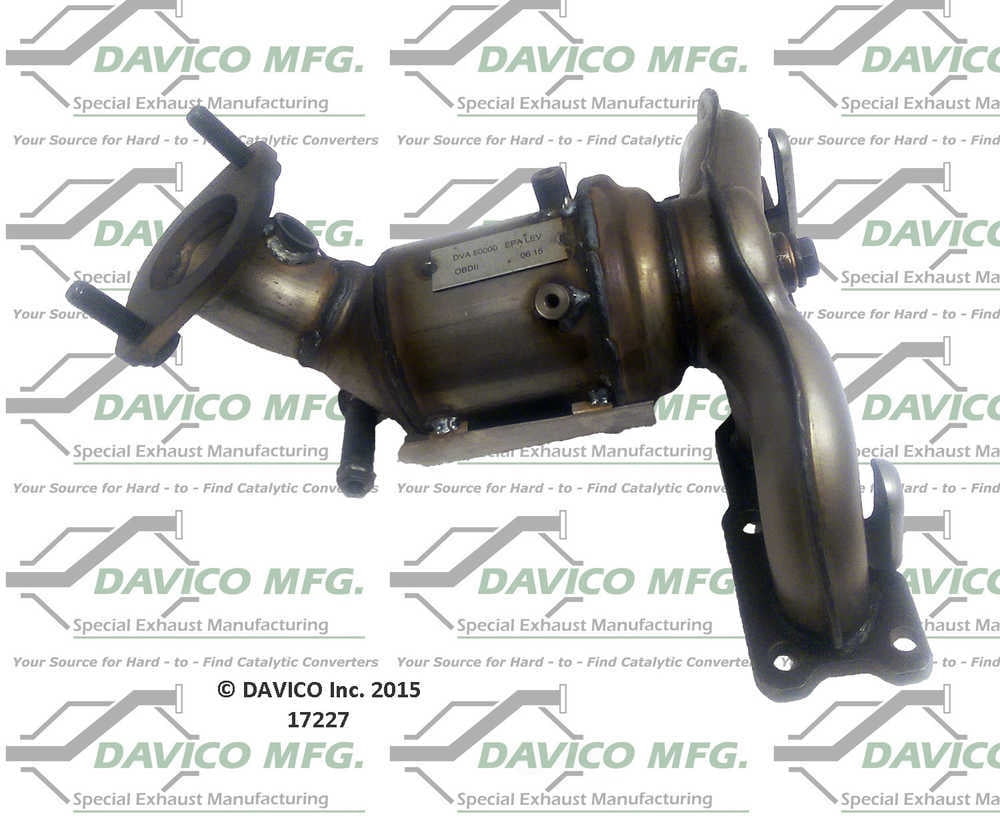 Davico Mfg Catalytic Converter P/N:17227 Fits select: 2011-2015 KIA SORENTO, 2010-2012 HYUNDAI SANTA FE