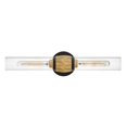 thumbnail image 2 of Ellison 2 - Light Black And Heritage Brass Black Mid Century Modern / Modern - LED Steel Wall Sconce, 2 of 18