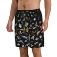 thumbnail image 2 of Kdxio Butterfly1 Pattern Mens Casual Shorts - Drawstring Summer Beach Sports Shorts for Men, 2 of 9
