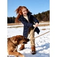 thumbnail image 4 of Wantdo Girls' Puffer Jacket Warm Outerwear Winter Coat Waterproof Winter Jacket Navy 10/12, 4 of 10