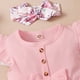 thumbnail image 4 of Gibobby Mameluco niña Vestido de triangular con estampado de flores sin mangas para bebé y niña de estilo caliente de primavera y verano para bebés y niños pe(Rojo, 3-6Meses), 4 of 5