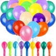 thumbnail image 4 of Globos de cumpleaños - 100 globos inflables - Naturales e inofensivos - Globos inflables - Globos inflables de cumpleaños - Globos de helio - Mezcla de globos de colores, 4 of 5