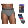 thumbnail image 4 of Fruit of the Loom Men's 100% Cotton Assorted Dual Defense Fashion Mid-rise Briefs, 4 of 5