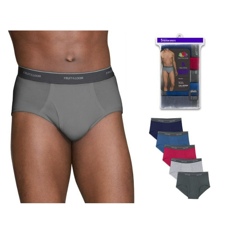 Fruit Of The Loom Men's Assorted Fashion Mid-rise Briefs